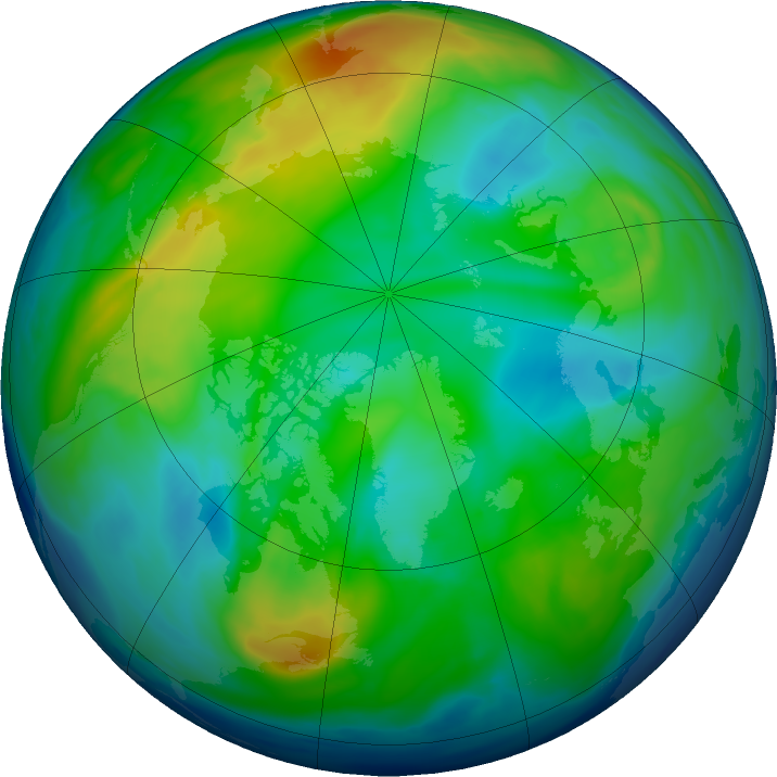 Arctic ozone map for 22 November 2018